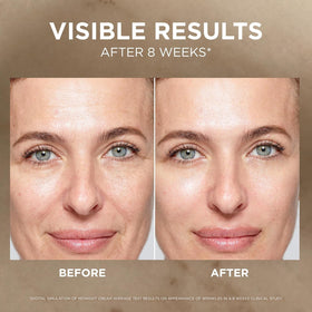 L'Oreal Paris open jar texture highlighting smooth, wrapping cream