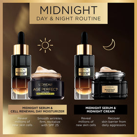 L'Oreal Paris serum beside eye cream sample showing targeted eye-area support