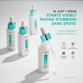 L'Oreal Paris moisturizer sample paired with serum showing layering for hydration