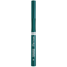 L'Oreal Paris open cap showing ink, easy-flow pigment for seamless application benefit