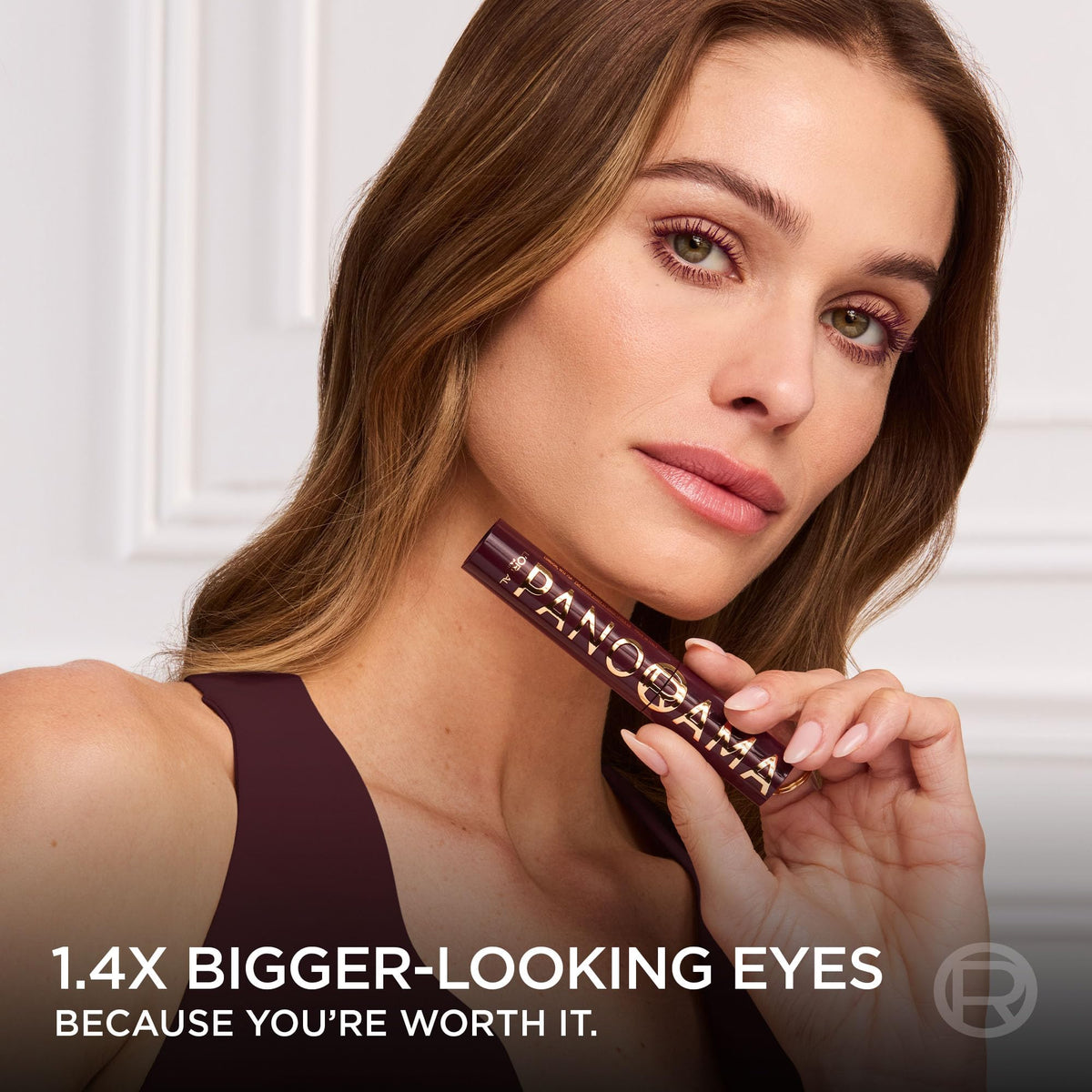 L'Oreal Paris burgundy cashmere swatch on skin showing true color payoff