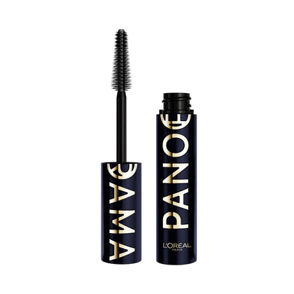 L'Oreal Paris Panorama front packaging showing blue suede tube and branding benefit bold color