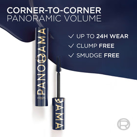L'Oreal Paris Panorama next to coin showing size and travel-friendly convenience
