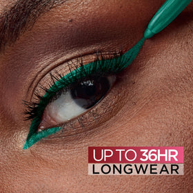 L'Oreal Paris pencil tip close-up reveals smooth gel texture and precise glide