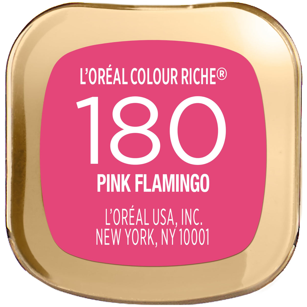 L'Oreal Paris lipstick next to coin for size scale showing portable, travel-friendly design