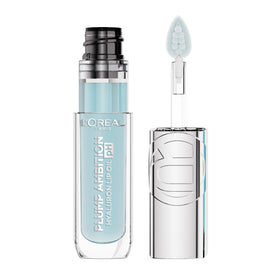 L'Oreal Paris front packaging of Plump Ambition lip oil showing bottle and label benefits