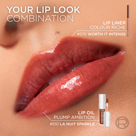 L'Oreal Paris ingredients label close-up showing hyaluronic acid and peptide benefit