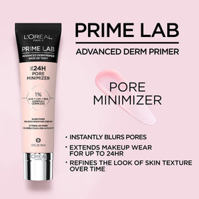 L'Oreal Paris pump and cap detail highlighting hygienic dispenser and precise product control