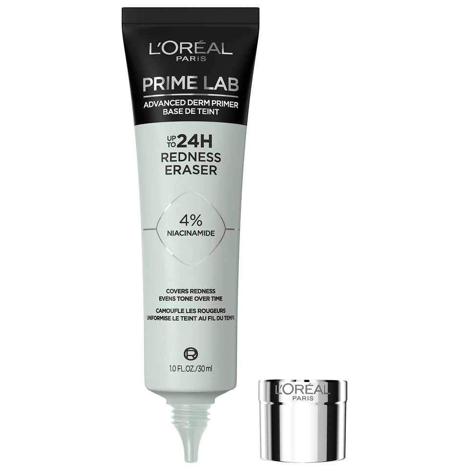 L'Oreal Paris front packaging showing bottle and label, communicates professional benefits