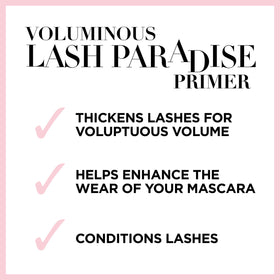 L'Oreal Paris primer on vanity suggesting easy daily lash prep