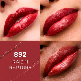 L'Oreal Paris Raisin Rapture open twist revealing creamy bullet and smooth glide