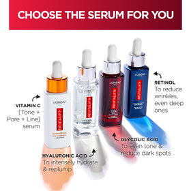 L'Oreal Paris serum with Triple Power moisturizer sample for nighttime routine