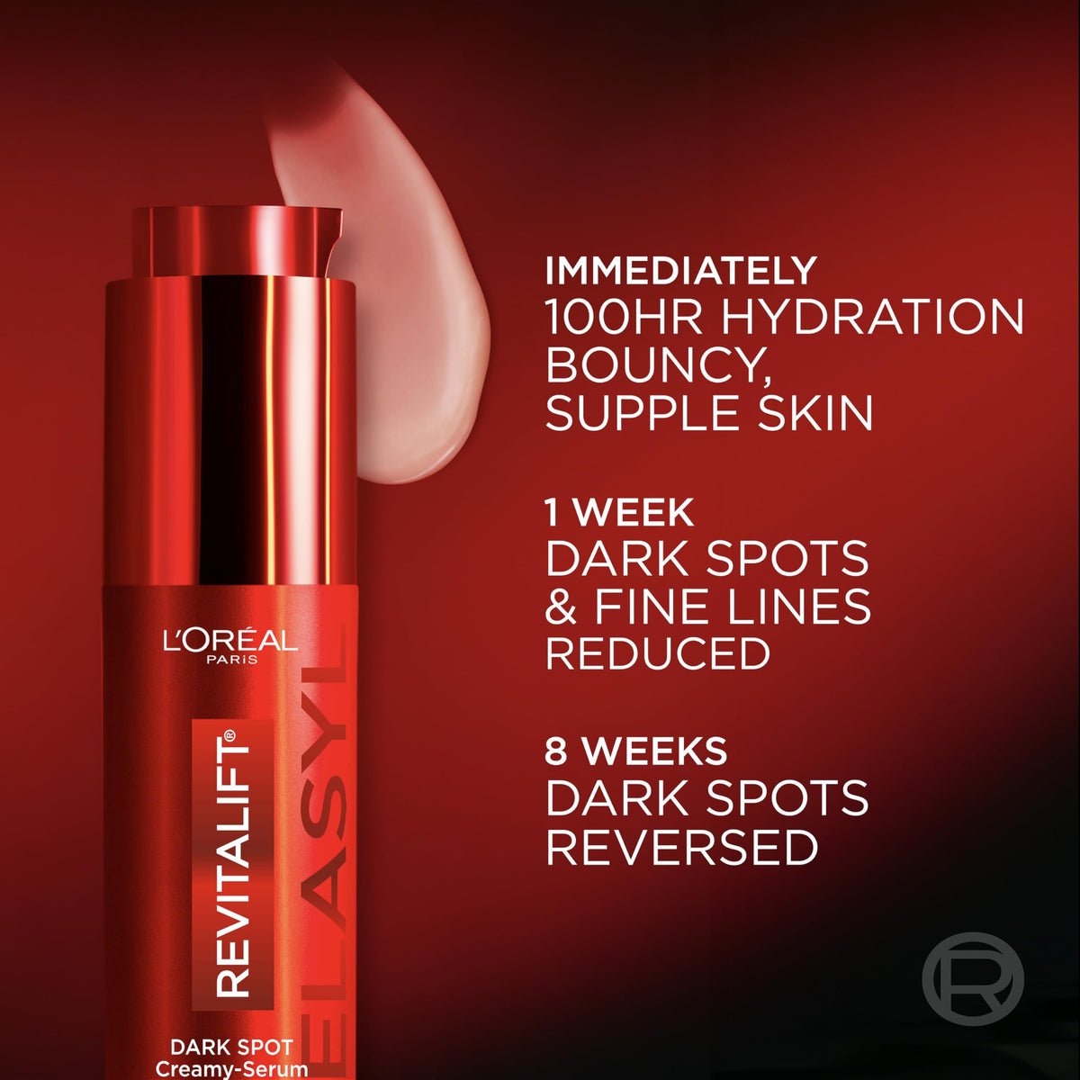 L'Oreal Paris before and after concept image illustrating reduced dark spots and even tone