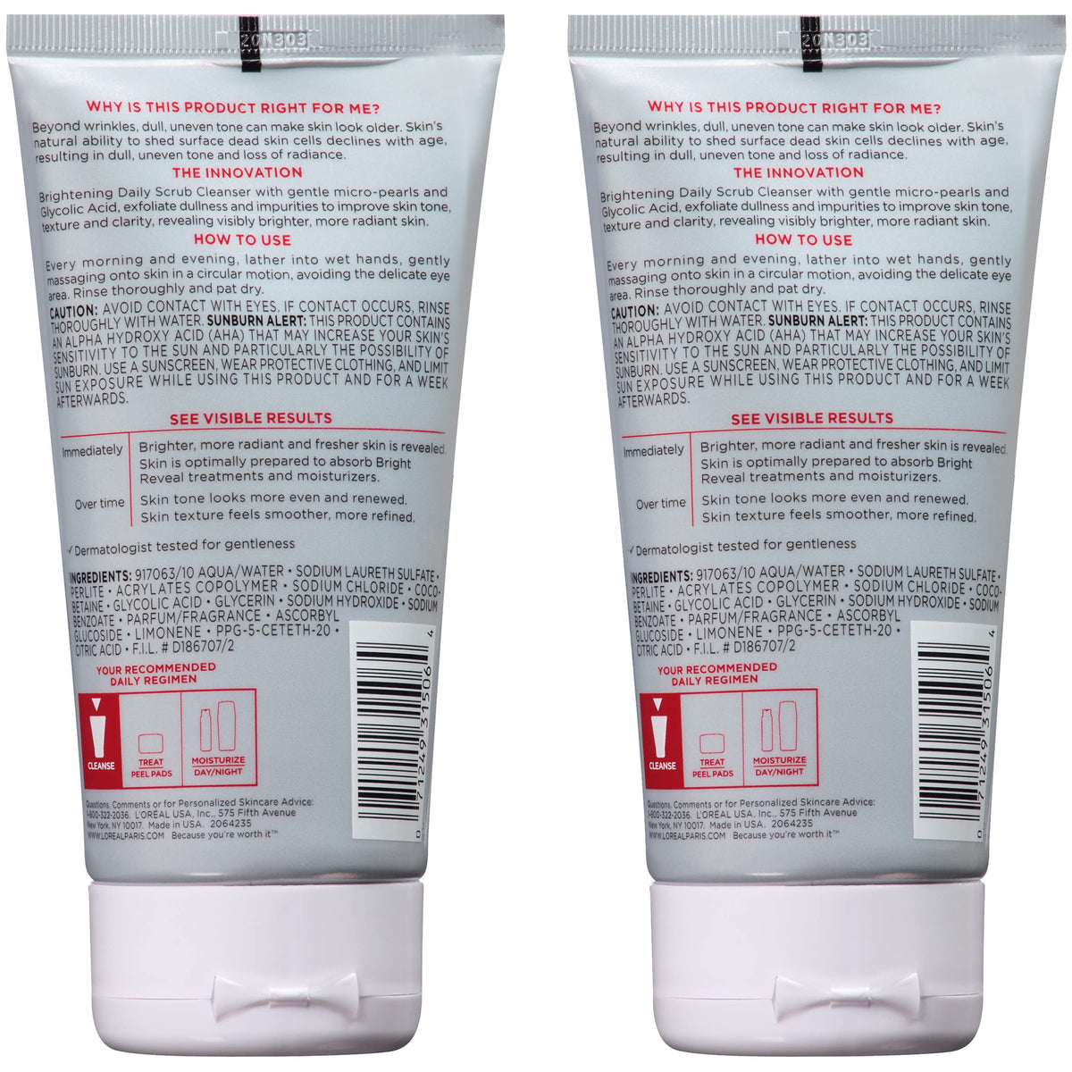 L'Oreal Paris two-pack boxed presentation highlighting value and gift-ready packaging