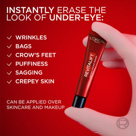L'Oreal Paris open tube dispenser delivering controlled amount, precise application benefit