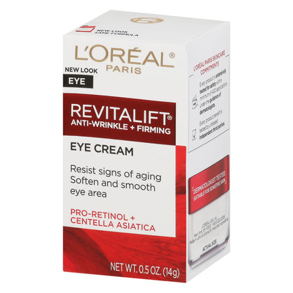 L'Oreal Paris front jar showing product label and size, clear targeted treatment