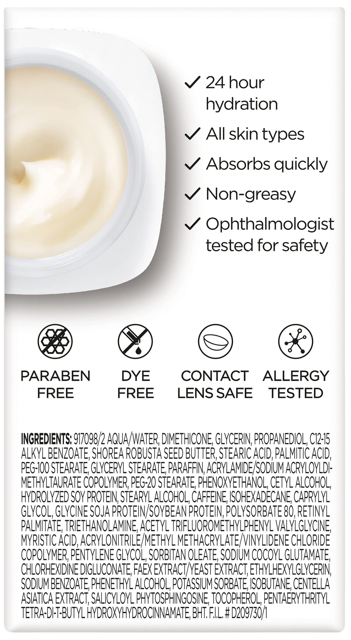 L'Oreal Paris illustrative before and after under-eye brightening benefit