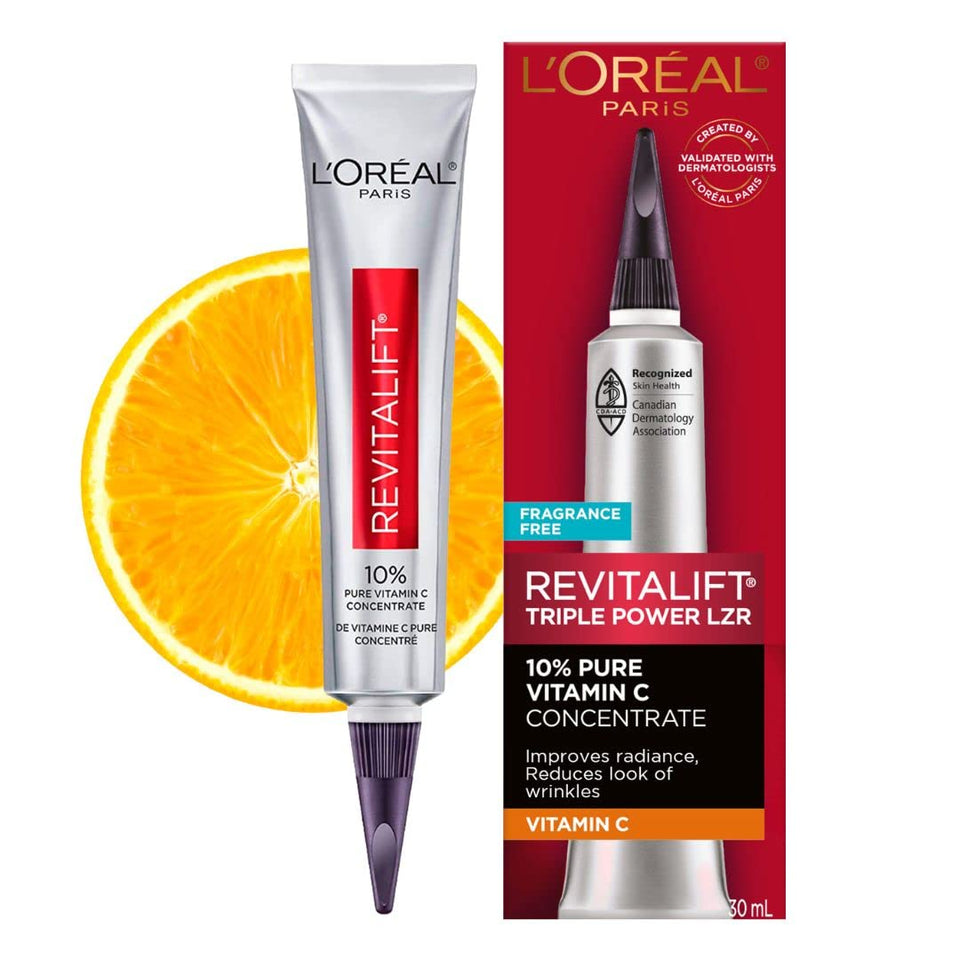L'Oreal Paris Revitalift front packaging showing product benefits