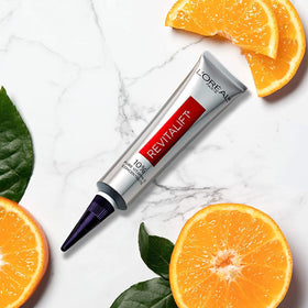 L'Oreal Paris Revitalift with vitamin C visual highlighting antioxidant support