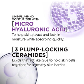 L'Oreal Paris cream texture close-up displaying lightweight gel-cream and quick absorption