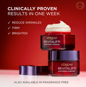 L'Oreal Paris open jar texture revealing smooth cream for quick hydration