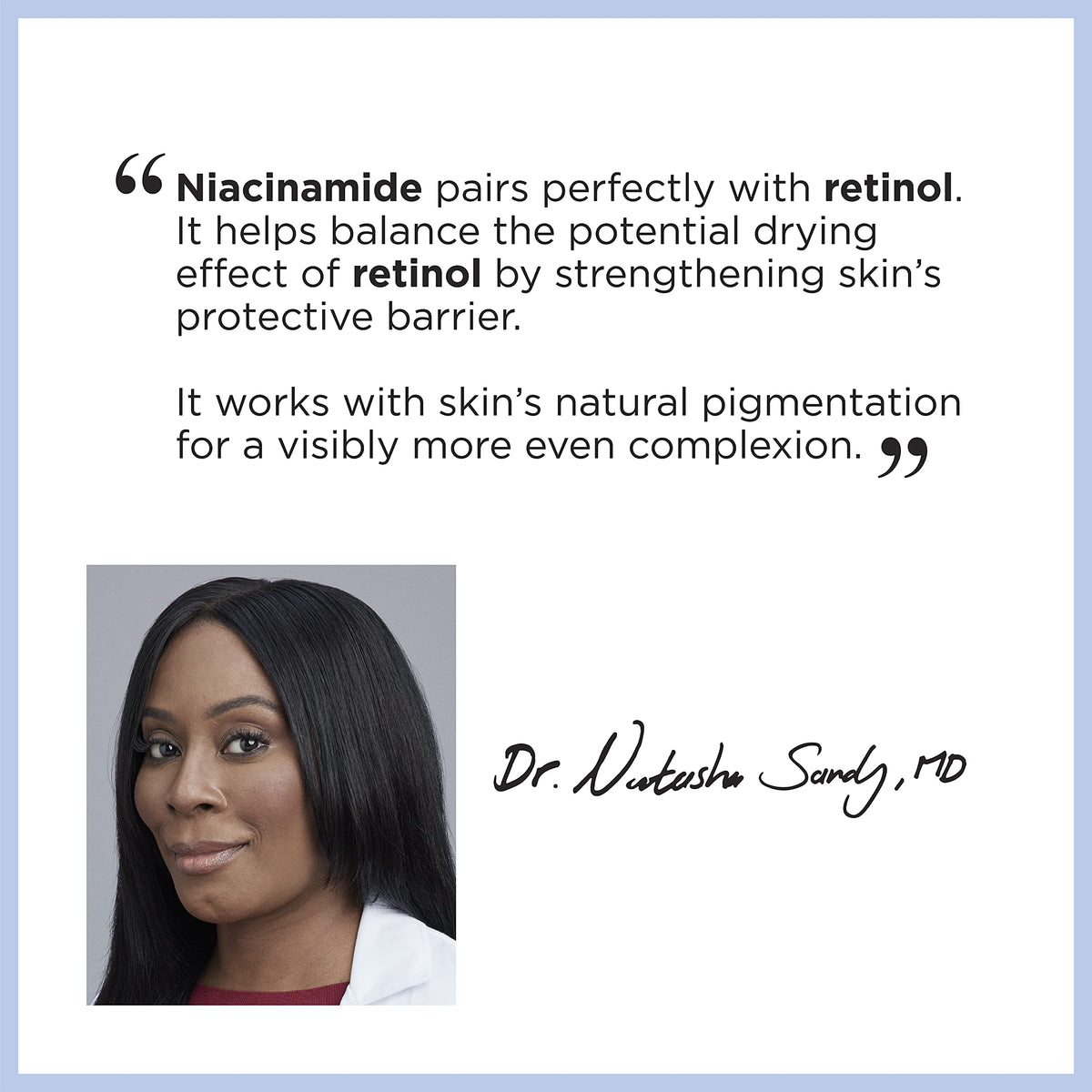 L'Oreal Paris label close-up highlighting retinol and niacinamide ingredients
