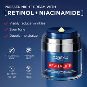 L'Oreal Paris texture shot of lightweight cream showing smooth absorbency benefit