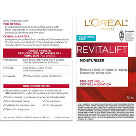 L'Oreal Paris cream texture close-up showing smooth consistency benefit: quick absorption