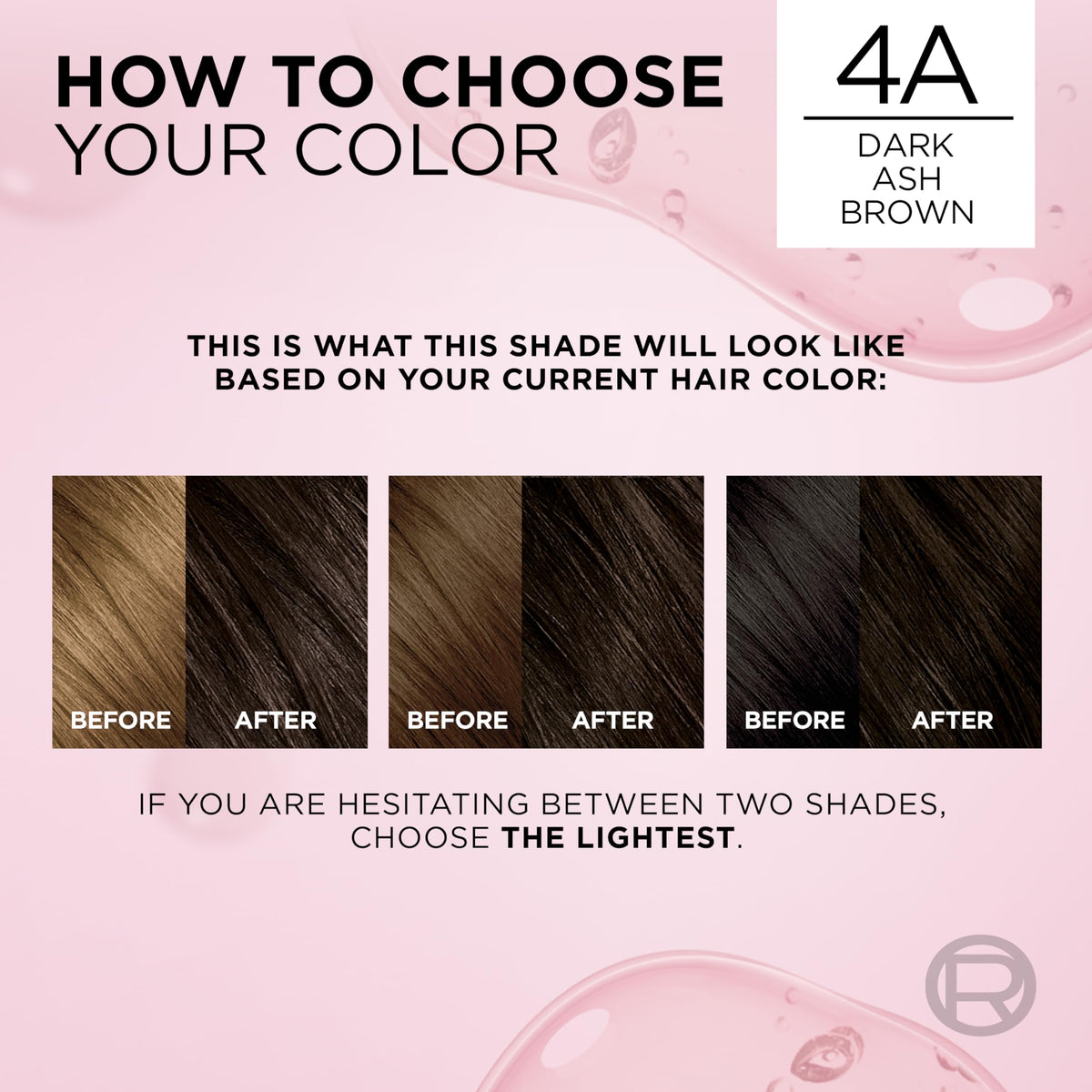 L'Oreal Paris hand holding tube showing product size and control benefit