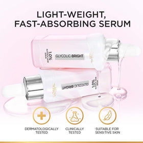 L'Oreal Paris 15ml bottle label detail shows ingredients and usage benefits