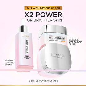 L'Oreal Paris serum applied to skin demonstrates quick absorption and smoother look