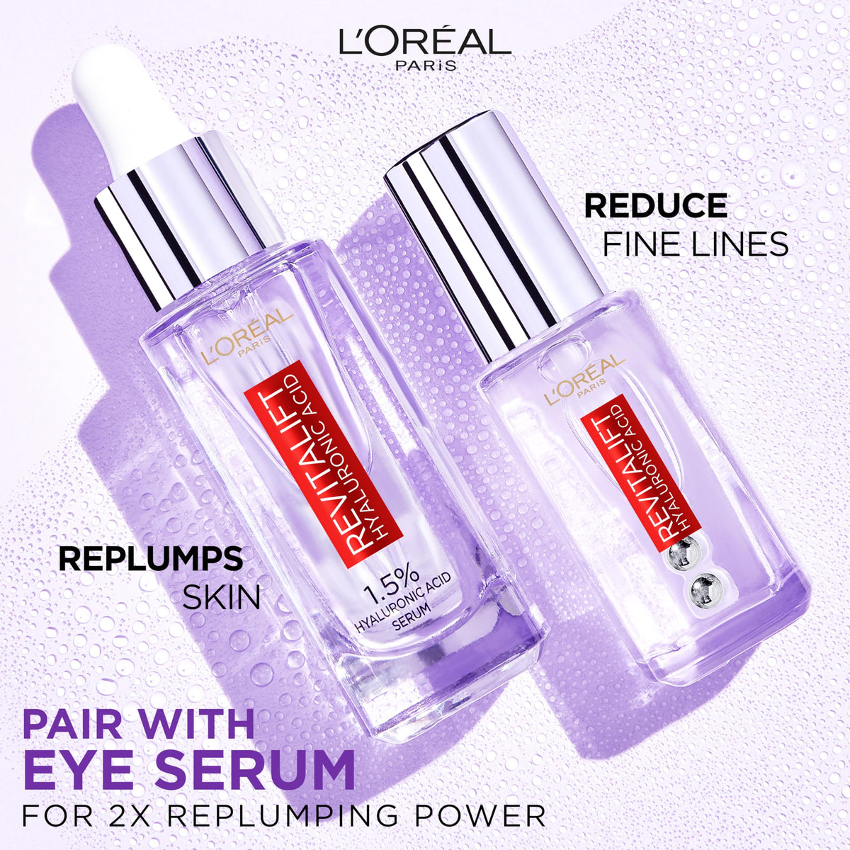 L'Oreal Paris bottle styled on bathroom counter showing easy daily routine integration