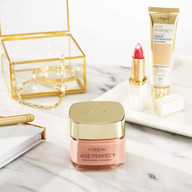 L'Oreal Paris 1.7 oz jar next to ruler to show compact travel-friendly size