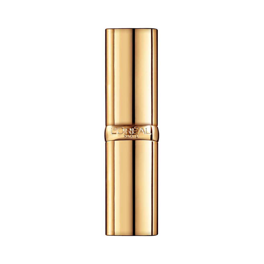 L'Oreal Paris lipstick next to coin showing compact size and travel-friendly convenience