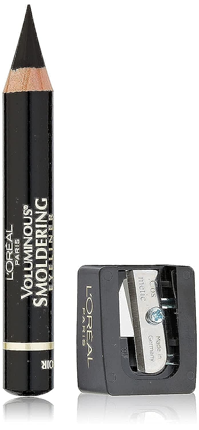 L'Oreal Paris front packaging showing product name and included sharpener, clear identification benefit