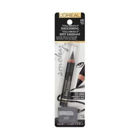 L'Oreal Paris model wearing smoldering eyeliner in evening setting, elevates night makeup
