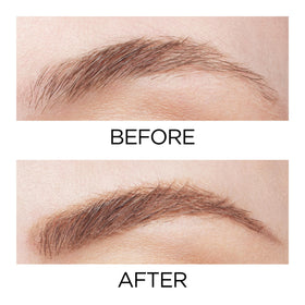 L'Oreal Paris spoolie brush detail combing brow hairs for blended finish benefit
