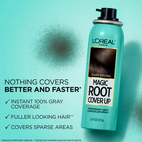 L'Oreal Paris spray nozzle close-up for precise application and controlled touch-ups
