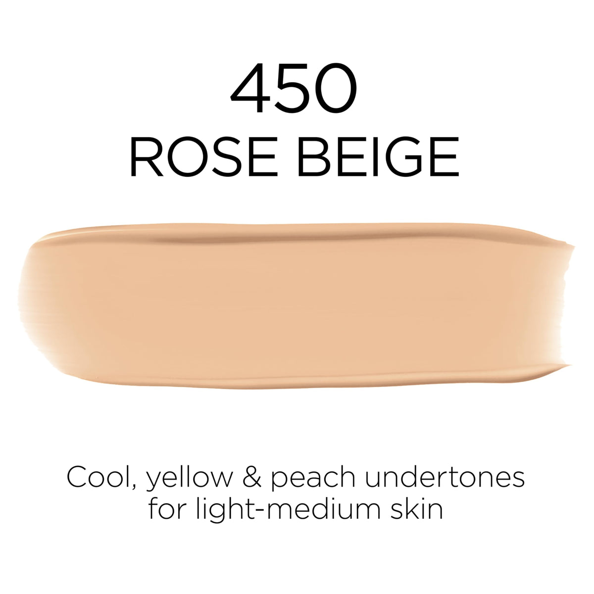L'Oreal Paris spread on back of hand showing blendability and buildable coverage