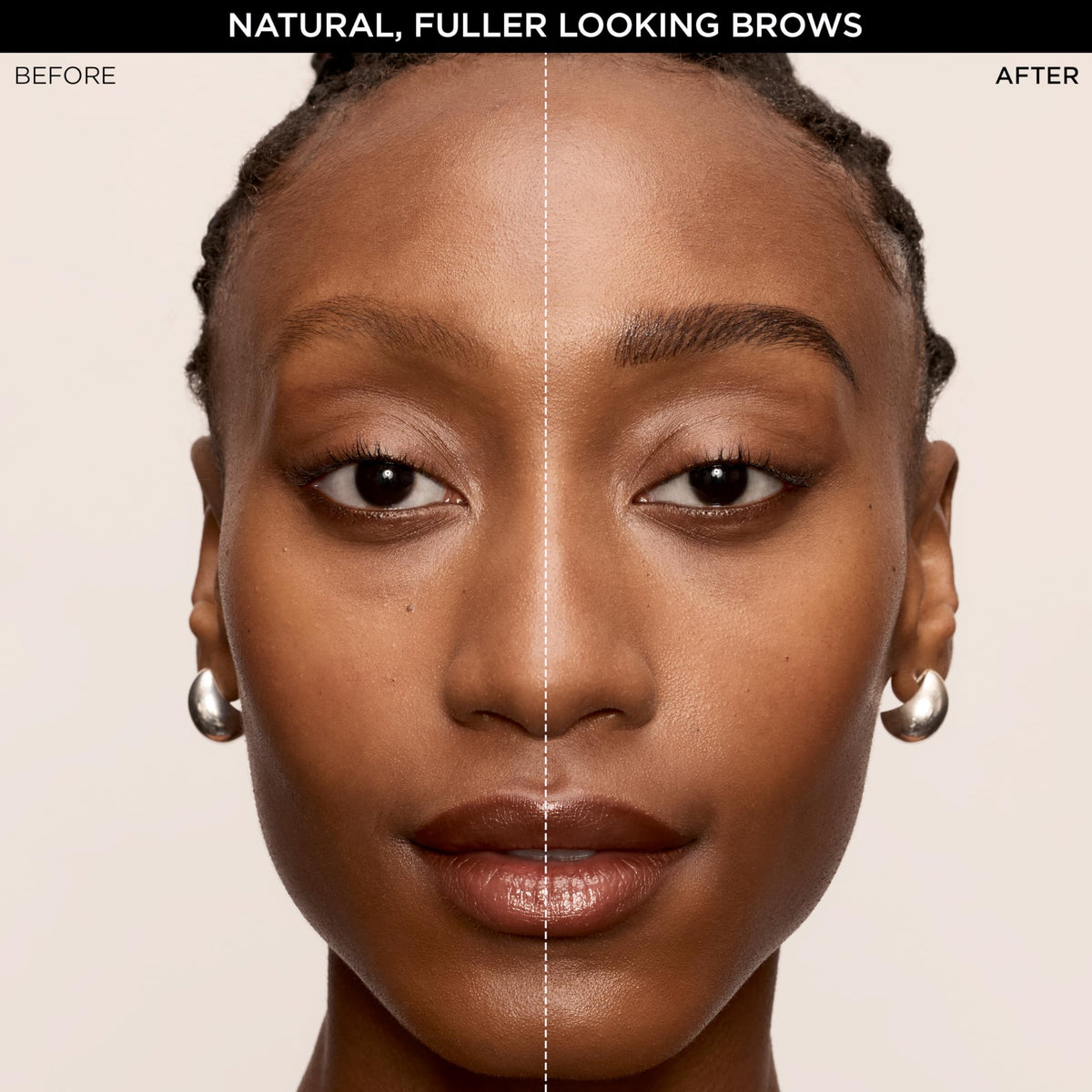 L'Oreal Paris demo strokes on skin showing hair-like benefit