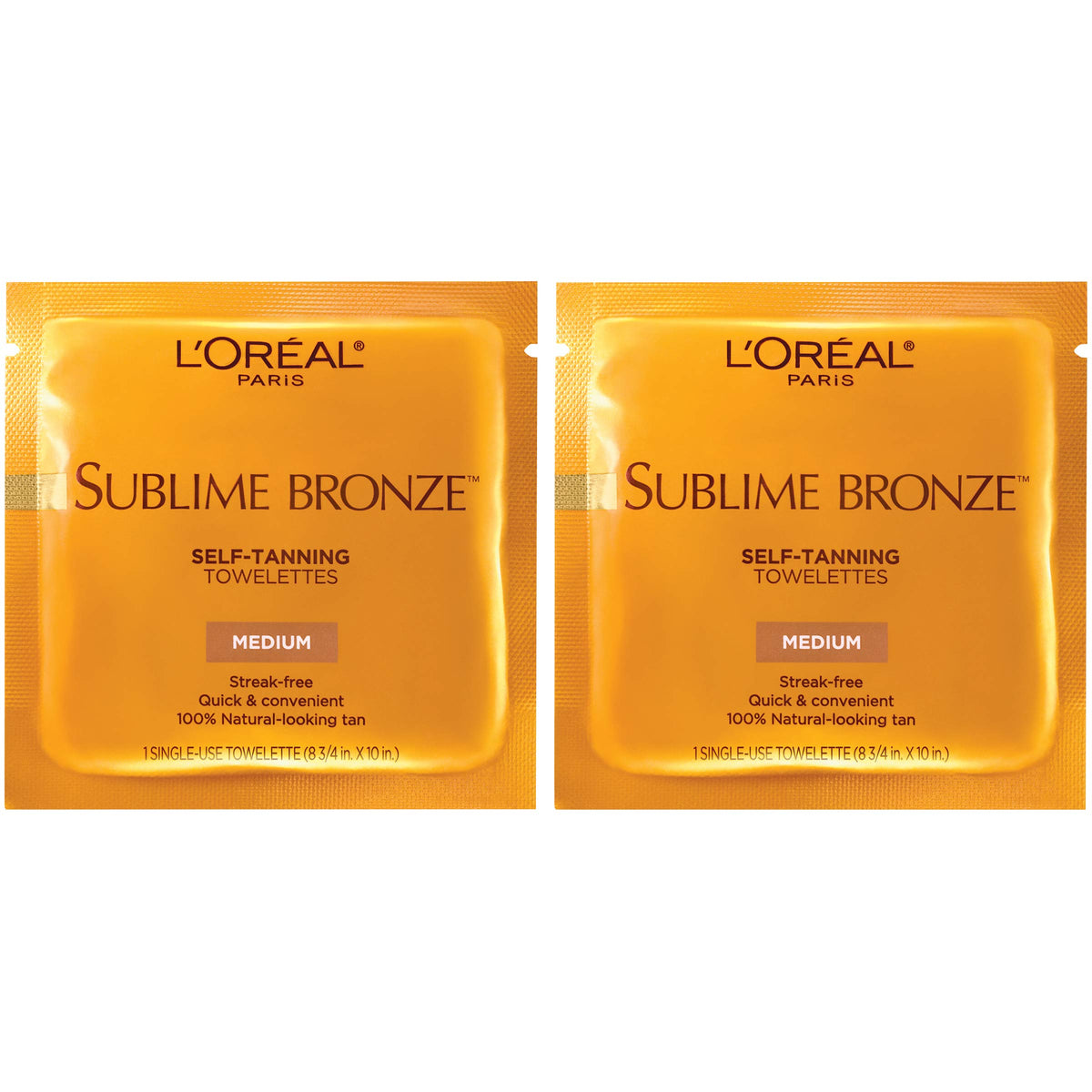 L'Oreal Paris front packaging showing two-pack convenience and branding