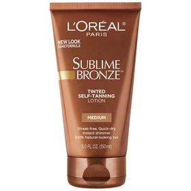 L'Oreal Paris product front packaging showing medium tinted lotion and branding
