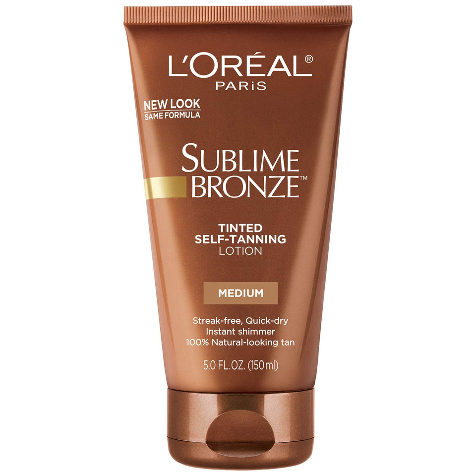 L'Oreal Paris product front packaging showing medium tinted lotion and branding