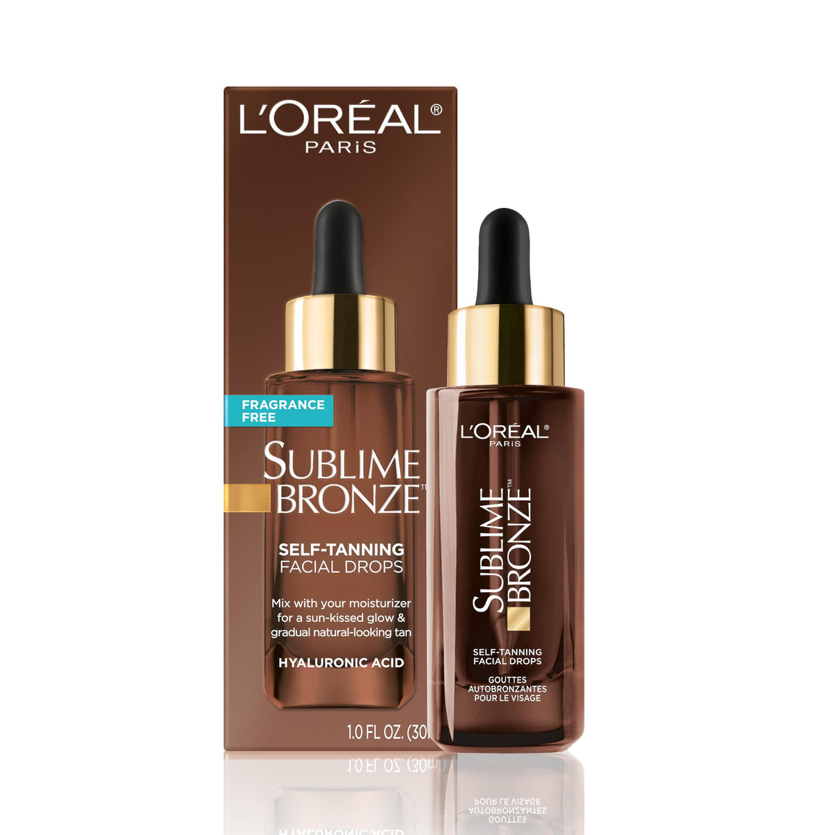 L'Oreal Paris bottle front packaging showing clean design and benefits