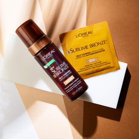 L'Oreal Paris close-up of moisturized skin post-tanning showing even color