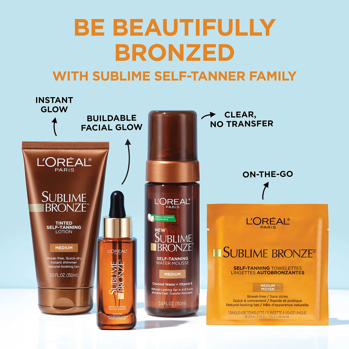 L'Oreal Paris lifestyle image in beach bag illustrating ready-to-go bronzing