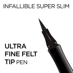 L'Oreal Paris ultra-fine felt tip close-up delivering precision lines