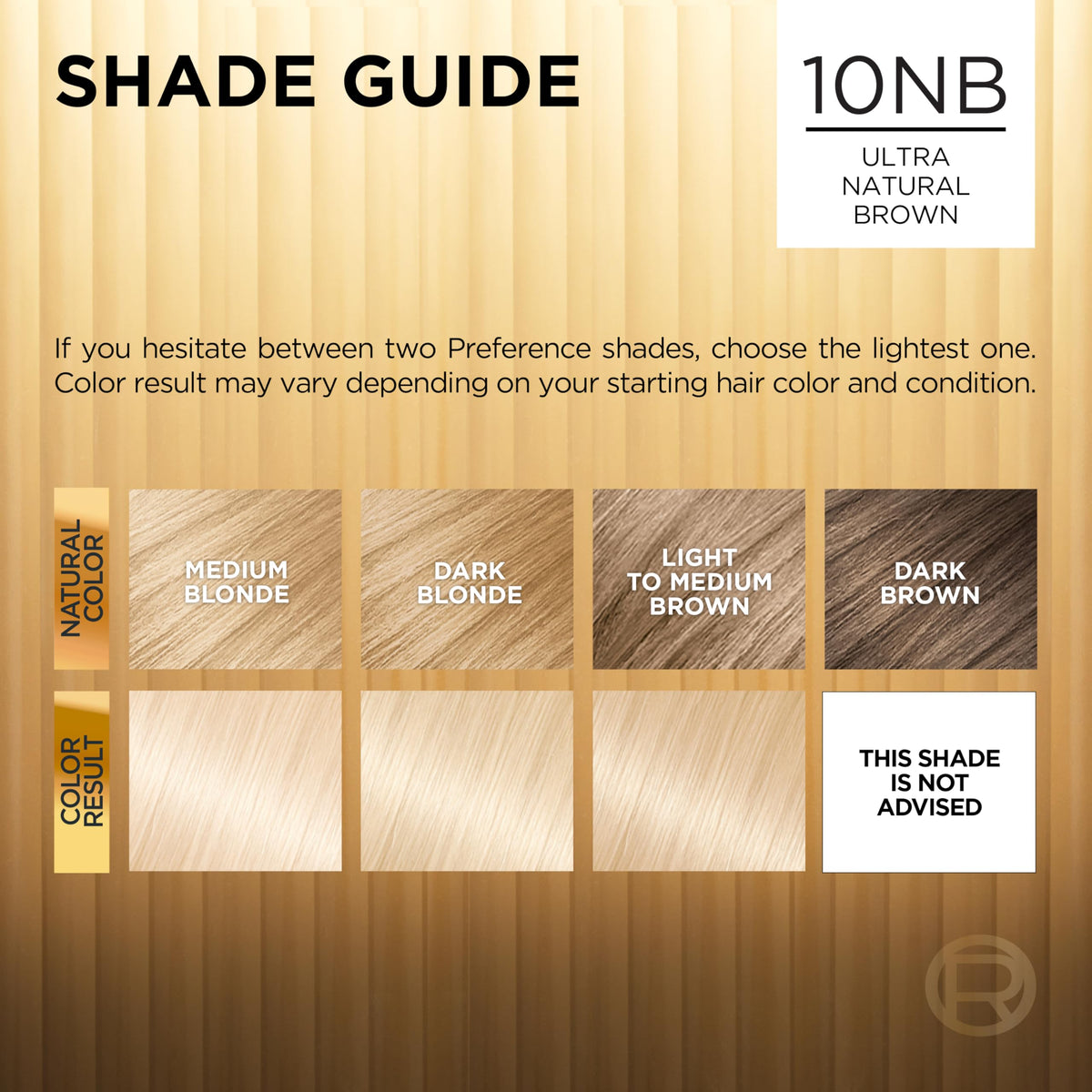 L'Oreal Paris before and after Ultimate Natural Blonde color transformation