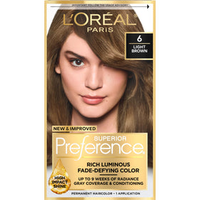 L'Oreal Paris front packaging showing shade and benefits with clear label