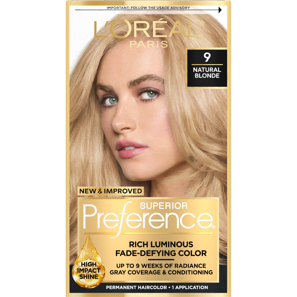 L'Oreal Paris front packaging showing benefits and shade, easy selection